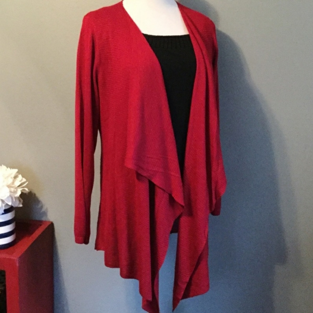NWT Torrid Red Drape Cardigan